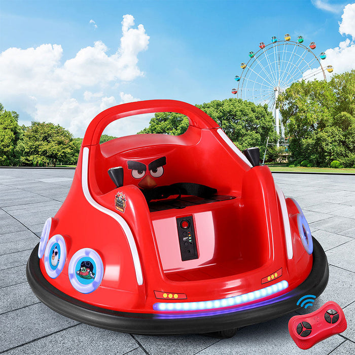 Angry Birds Kids Ride On BUMPER Car with Remote Control | Red