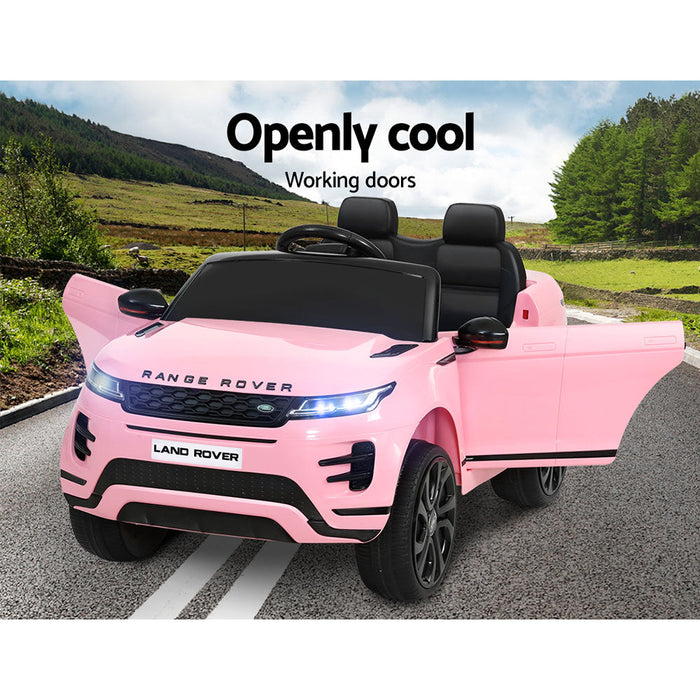 Officially Licensed Range Rover Evoque Kids Ride On Car with Remote Control Pink