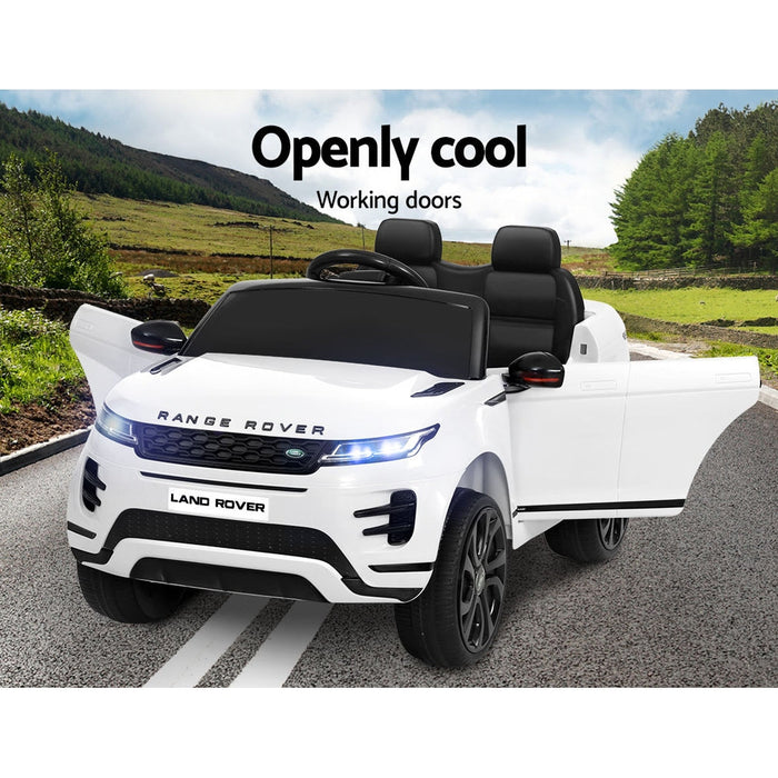 Range Rover Evoque Officially Licensed Kids Ride On Car with Remote Control |  White