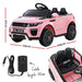 Range Rover Evoque Inspired Kids Ride On Car with Remote Control | Soft Pink