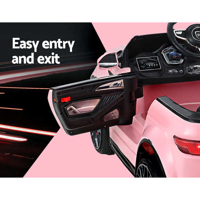 Range Rover Evoque Inspired Kids Ride On Car with Remote Control | Soft Pink