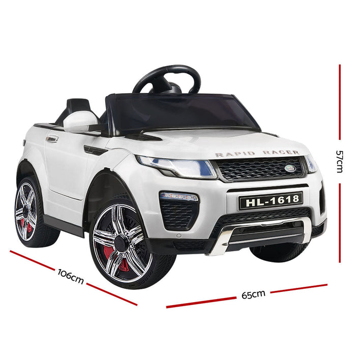 Range Rover Evoque Inspired Kids Ride On Car with Remote Control | White