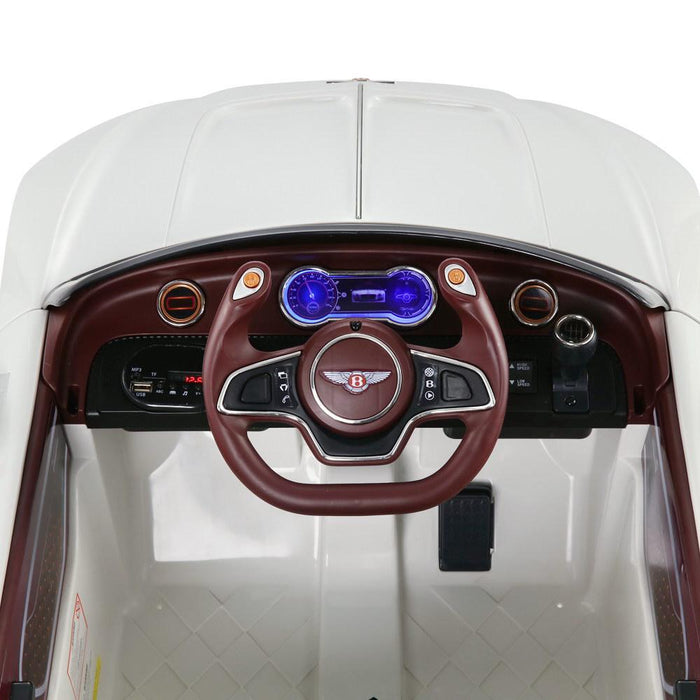 Bentley EXP Licensed Kids Ride On Car with Remote Control | White (Limited Edition)