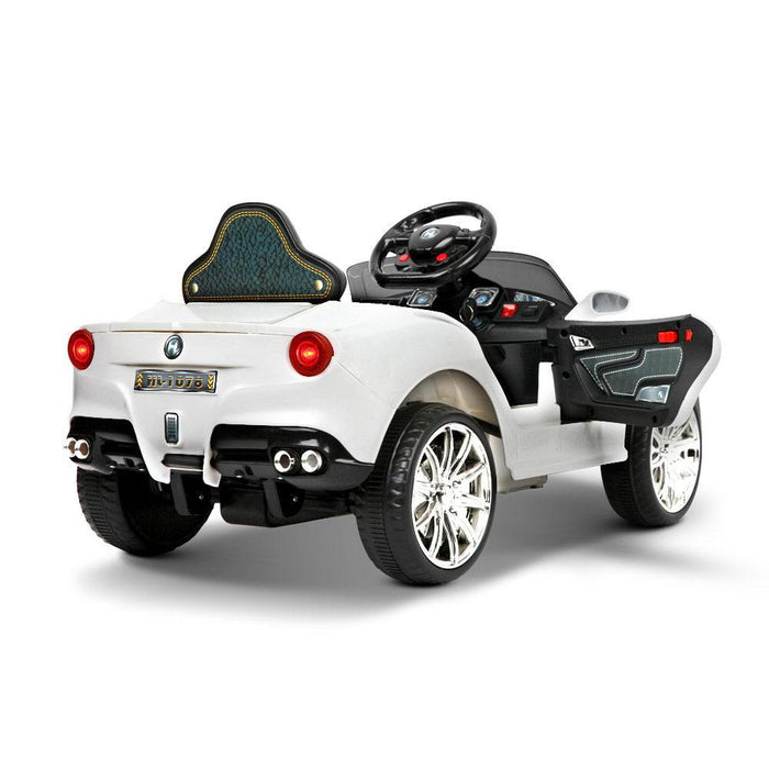 Ferrari F12 Inspired Kids Ride On Car with Remote Control | Ice White