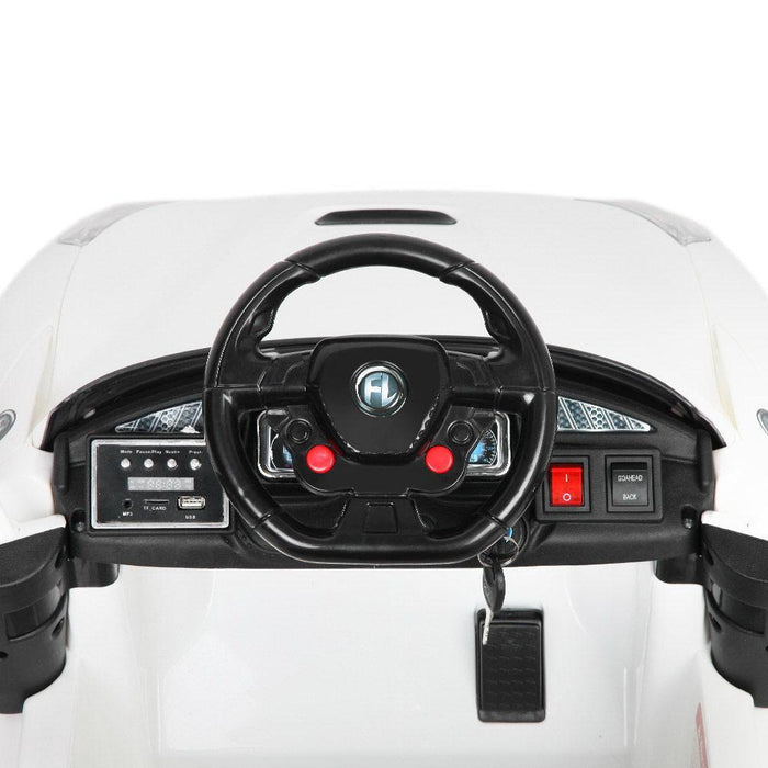 Ferrari F12 Inspired Kids Ride On Car with Remote Control | Ice White