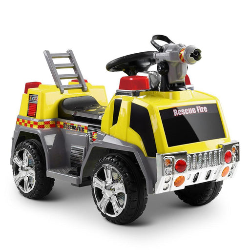 Fire Engine Inspired Kids Ride On Car Firetruck | Safety Yellow