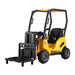 Kids Forklift Ride On Car with Working Mast Lift & Remote Control | Safety Yellow