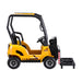 Kids Forklift Ride On Car with Working Mast Lift & Remote Control | Safety Yellow