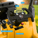 Kids Forklift Ride On Car with Working Mast Lift & Remote Control | Safety Yellow