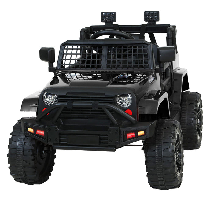 Jeep Inspired Kids Ride On Car with Remote Control | Stealth Black