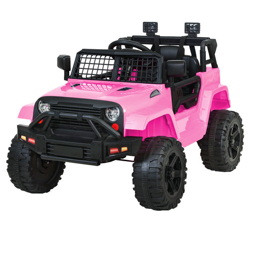 Jeep Inspired Kids Ride On Car with Remote Control | Pink Panther