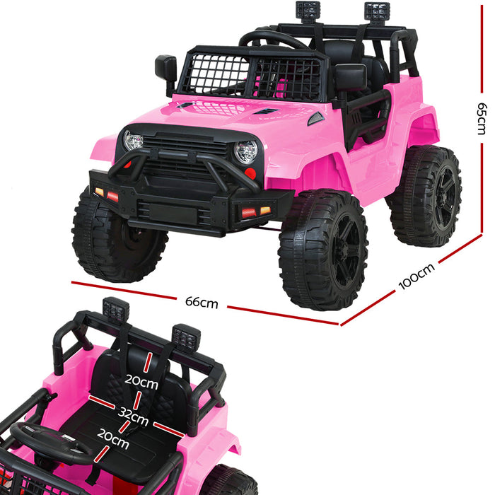 Jeep Inspired Kids Ride On Car with Remote Control | Pink Panther