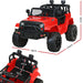 Jeep Inspired Kids Ride On Car with Remote Control | Raging Red