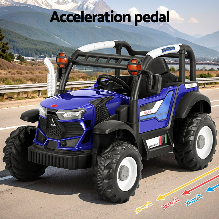 Super Buggy Inspired Kids Ride On Car with Remote Control | Glacier Blue & Black