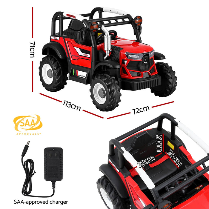 Super Buggy Inspired Kids Ride On Car with Remote Control | Desert Red & Black