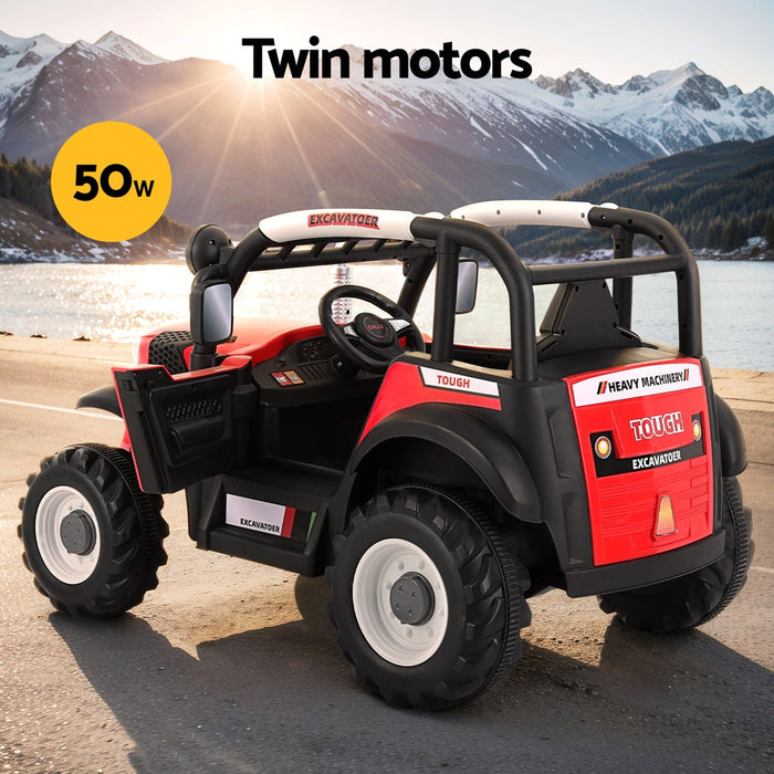 Super Buggy Inspired Kids Ride On Car with Remote Control | Desert Red & Black