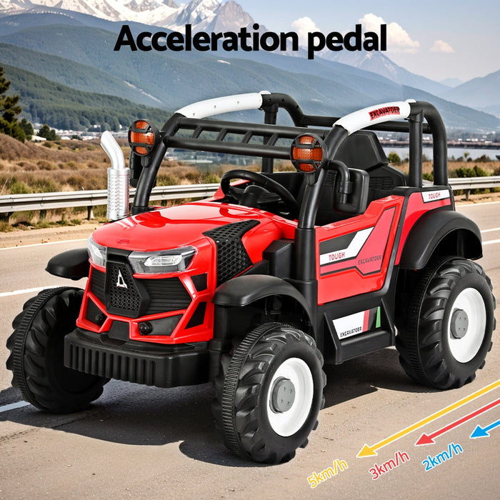 Super Buggy Inspired Kids Ride On Car with Remote Control | Desert Red & Black