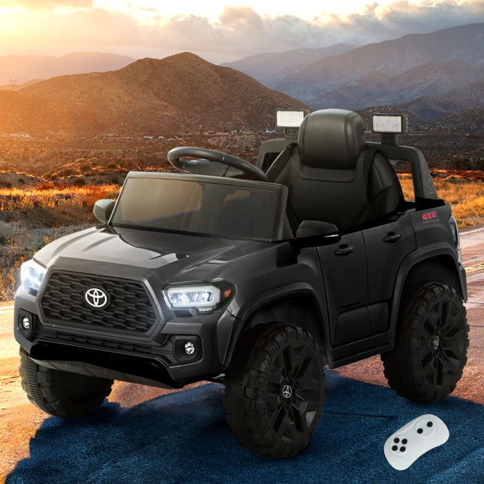 Toyota Tacoma Officially Licensed Off Road Kids Ride On Car with Remote Control | Black