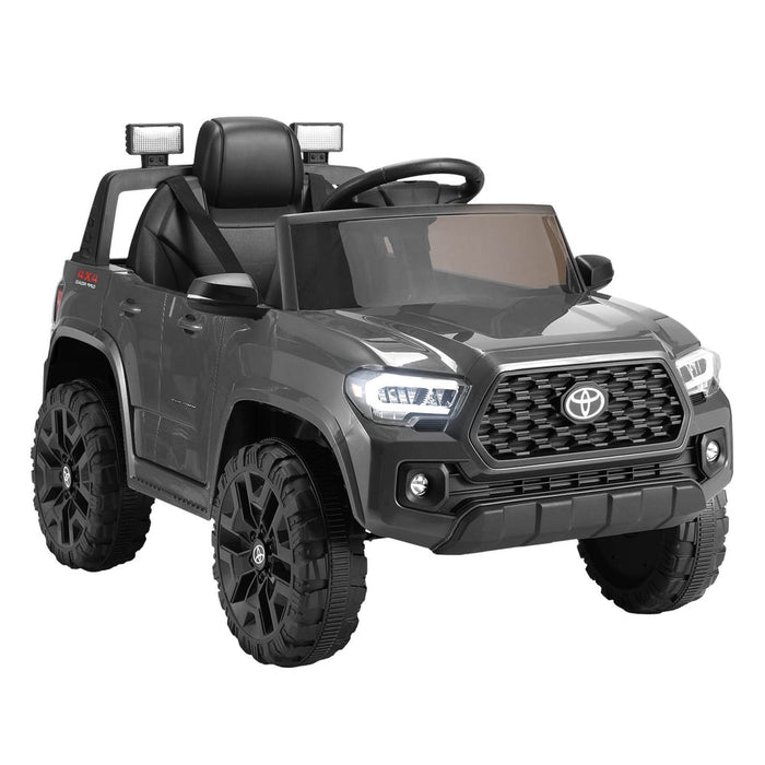 Toyota Tacoma Officially Licensed Off Road Kids Ride On Car with Remote Control | Steel Grey
