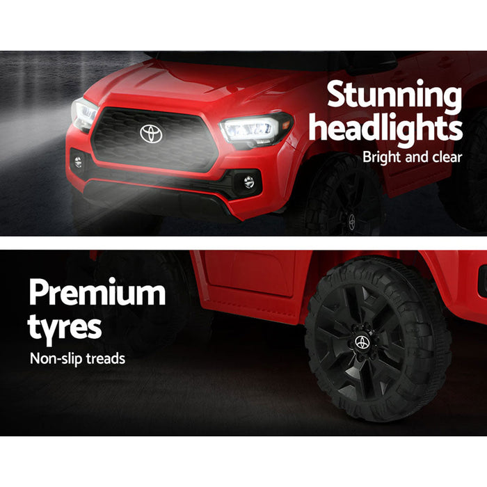 Toyota Tacoma Officially Licensed Off Road Kids Ride On Car with Remote Control | Red
