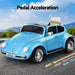Volkswagon VW Beetle Officially Licensed Kids Ride On Car with Remote Control | Ocean Blue