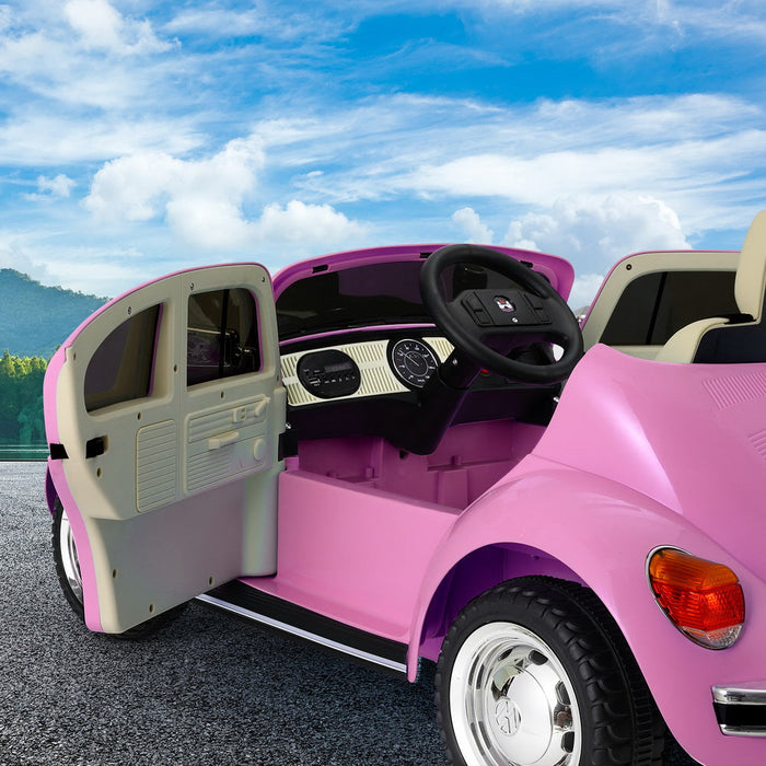  Volkswagon VW Beetle Officially Licensed Kids Ride On Car with Remote Control | Pink to the max