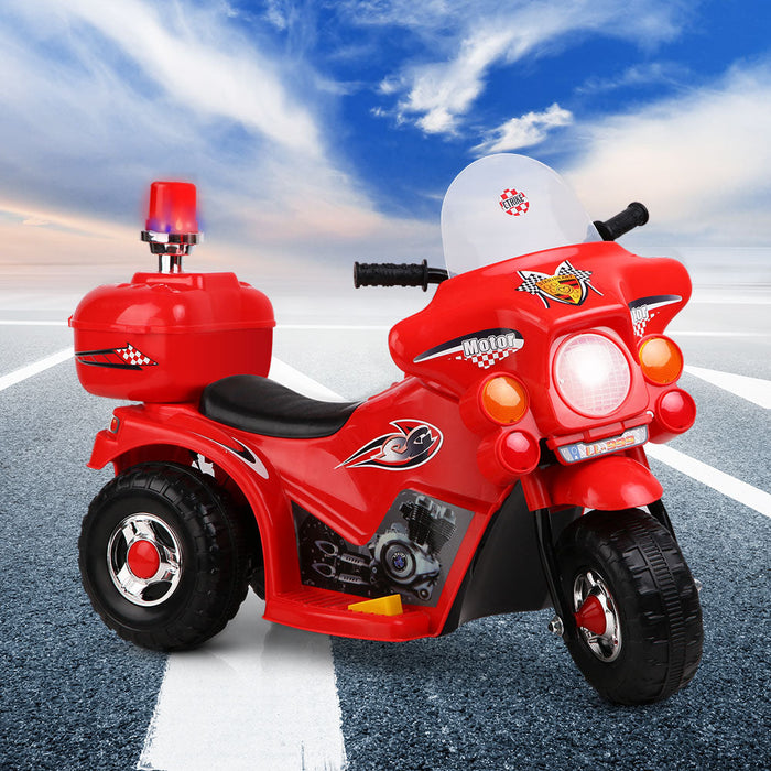Fire Fighter Inspired Kids Ride On Motorcycle | Red