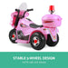 Police Inspired Kids Ride On Motorcycle | Pink