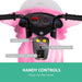 Police Inspired Kids Ride On Motorcycle | Pink