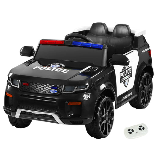 Range Rover 911 Police Inspired Kids Ride On Car with Remote Control | Black