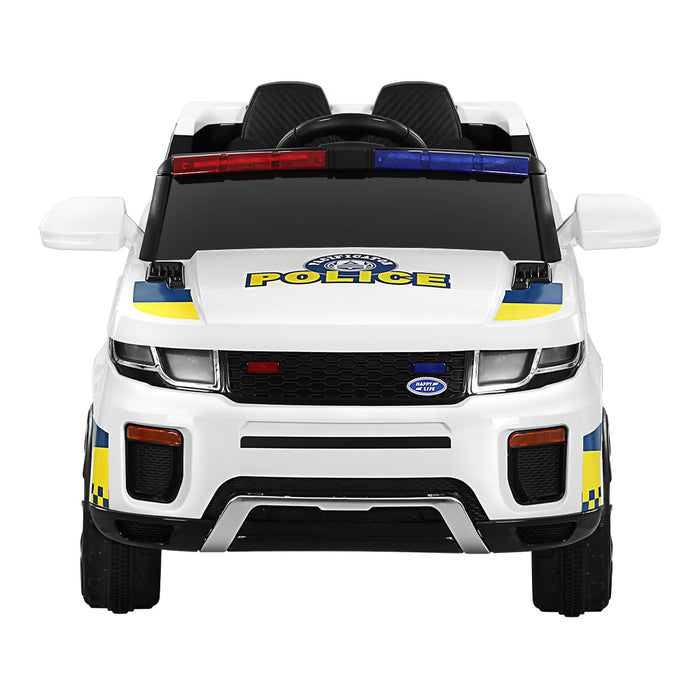 Range Rover Europol Police Inspired Kids Ride On Car with Remote Control | White