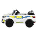 Range Rover Europol Police Inspired Kids Ride On Car with Remote Control | White