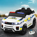Range Rover Europol Police Inspired Kids Ride On Car with Remote Control | White