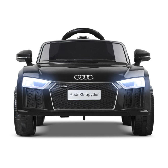 Audi R8 Spyder Licensed Kids Ride On Car with Remote Control | Black
