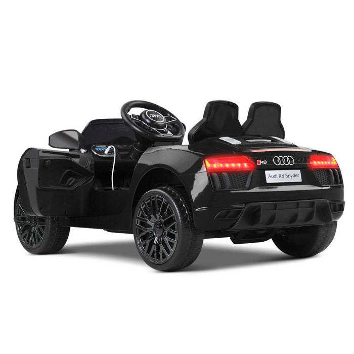  Audi R8 Spyder Licensed Kids Ride On Car with Remote Control | Black