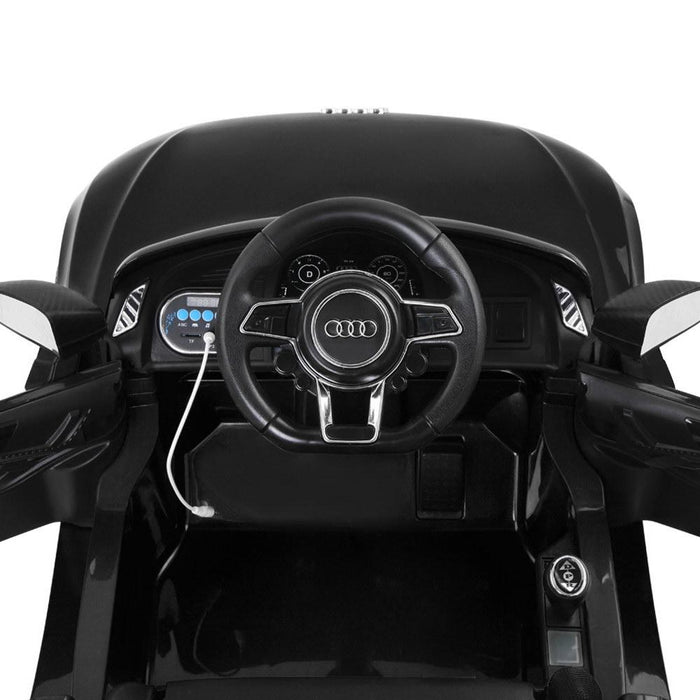 Audi R8 Spyder Licensed Kids Ride On Car with Remote Control | Black