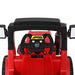 Street Cleaning Inspired Kids Ride On Car Truck with Rotating Brushes & Remote Control | Rubbish Collection Red