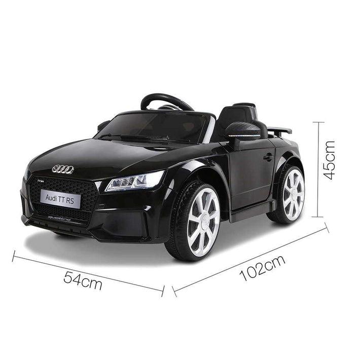 Audi TT RS Licensed Kids Ride On Car with Remote Control | Black