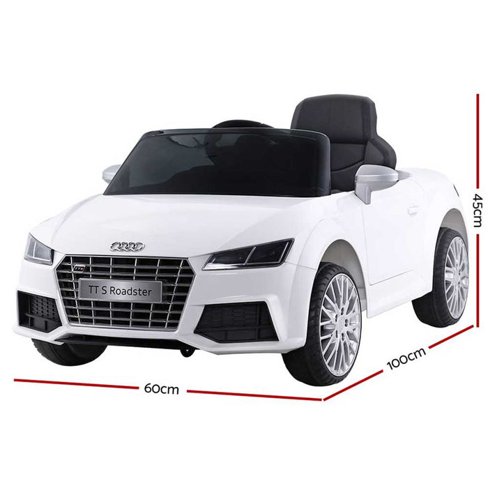 Audi TT RS Roadster Licensed Kids Ride On Car | Black