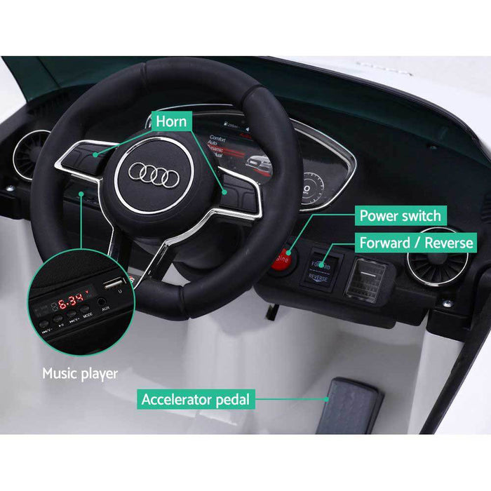 Audi TT RS Roadster Licensed Kids Ride On Car | Black