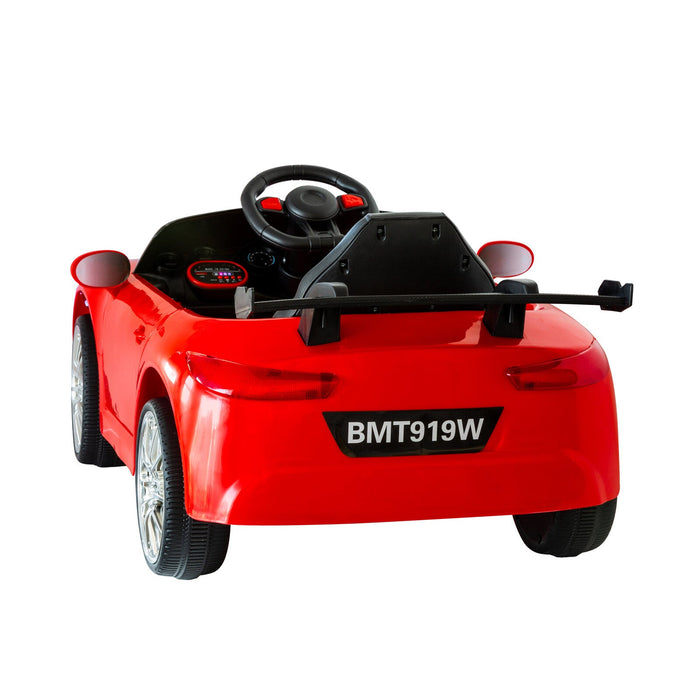 Mercedes Benz Inspired Kids Ride On Car with Remote Control | Candy Apple Red