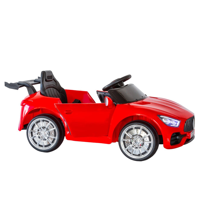 Mercedes Benz Inspired Kids Ride On Car with Remote Control | Candy Apple Red