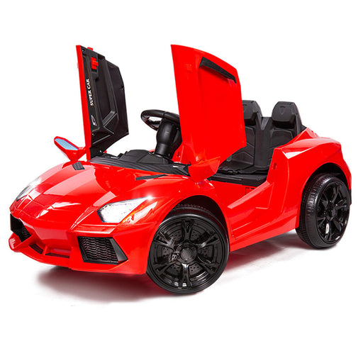Lamborghini Inspired Kids Ride On Car with Parental Remote Control Rossa Red