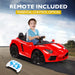Lamborghini Inspired Kids Ride On Car with Parental Remote Control Rossa Red