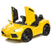 Lamborghini Inspired Kids Ride On Car with Parental Remote Control Lightning Yellow