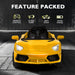 Lamborghini Inspired Kids Ride On Car with Parental Remote Control Lightning Yellow
