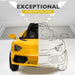 Lamborghini Inspired Kids Ride On Car with Parental Remote Control Lightning Yellow