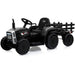 Tractor with Detachable Trailer Kids Ride On Electric Car with Remote Control | Jet Black