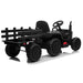Tractor with Detachable Trailer Kids Ride On Electric Car with Remote Control | Jet Black