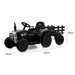 Tractor with Detachable Trailer Kids Ride On Electric Car with Remote Control | Jet Black